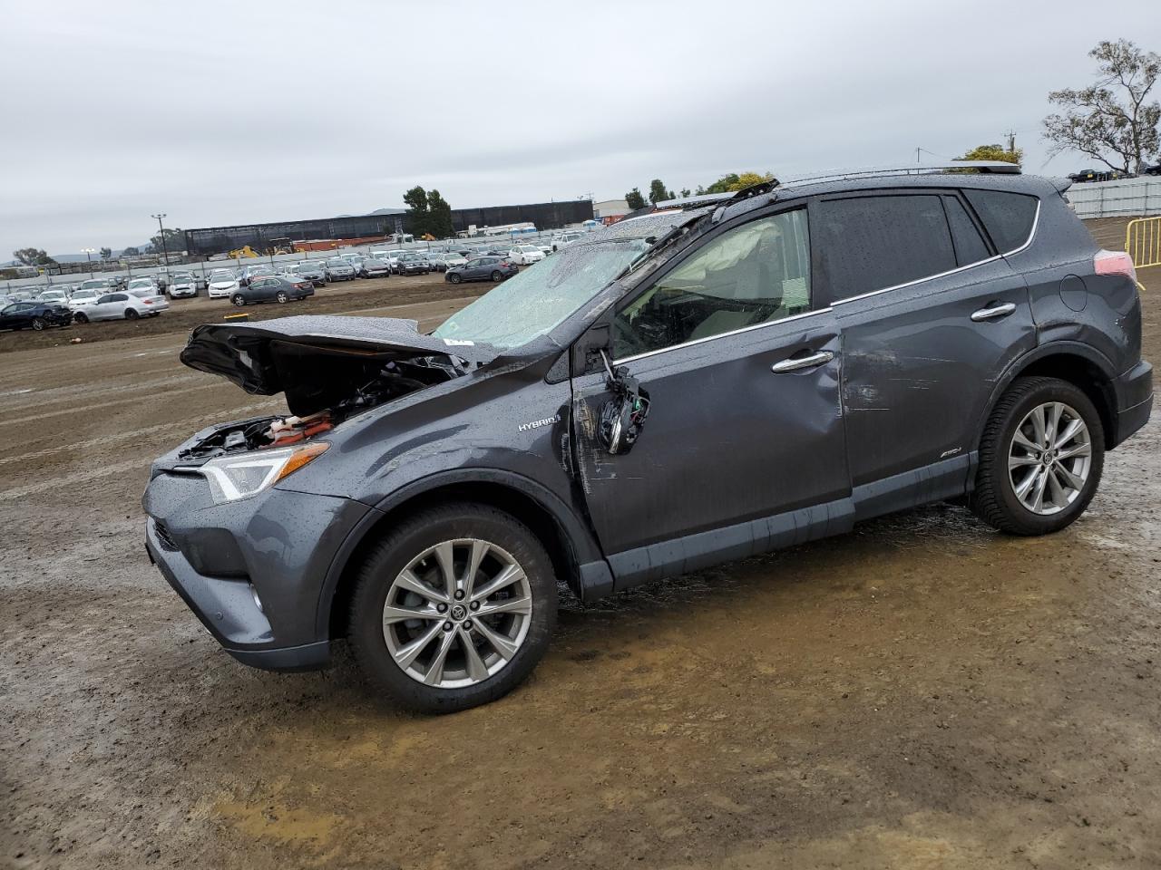 2018 Toyota Rav4 Hv Limited Copart, lot number: 43287535, vin: JTMDJREV3JD210481. Thumbnail 1