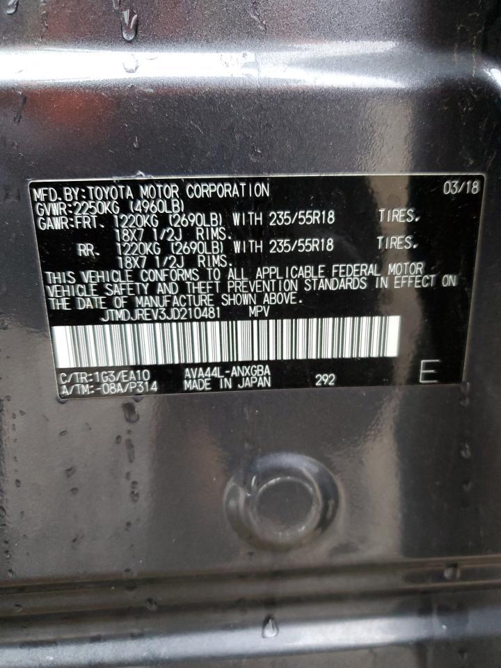 2018 Toyota Rav4 Hv Limited Copart, lot number: 43287535, vin: JTMDJREV3JD210481. Thumbnail 14