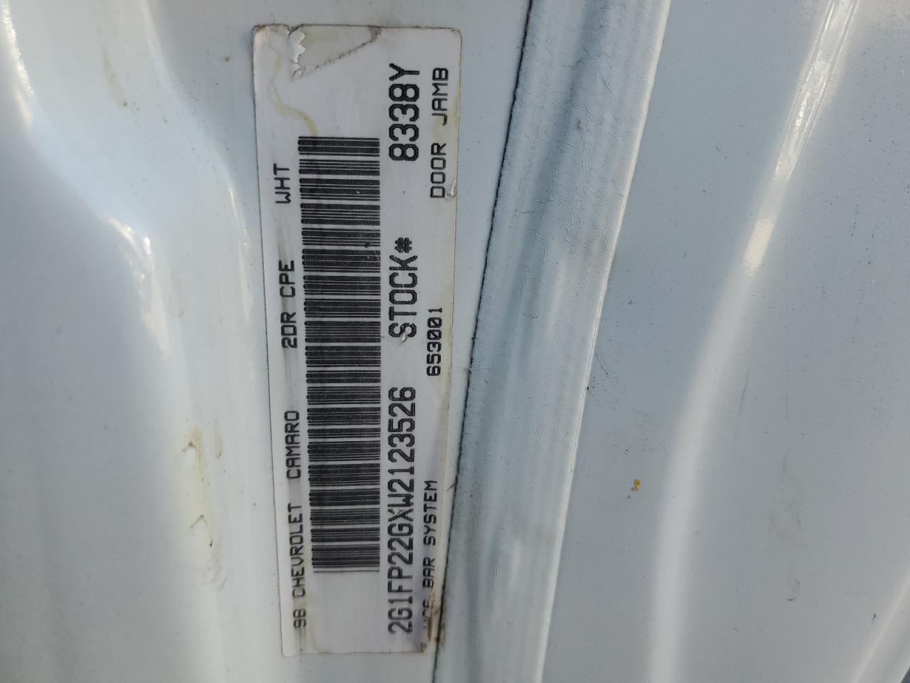 1998 Chevrolet Camaro Z28 Copart, lot number: 88814015, vin: 2G1FP22GXW2123526. Thumbnail 12