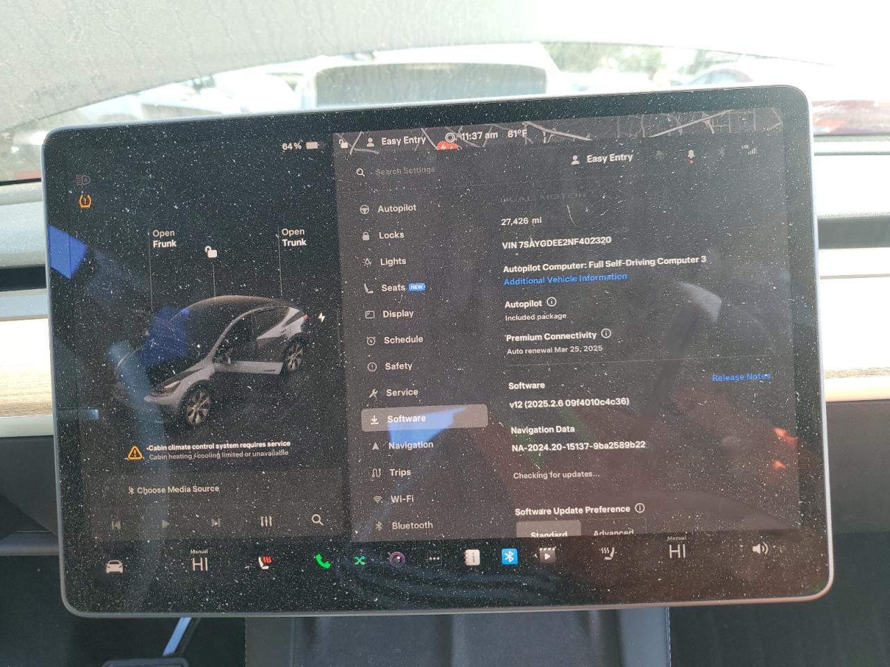 2022 Tesla Model Y Copart, lot number: 50396605, vin: 7SAYGDEE2NF402320. Thumbnail 9