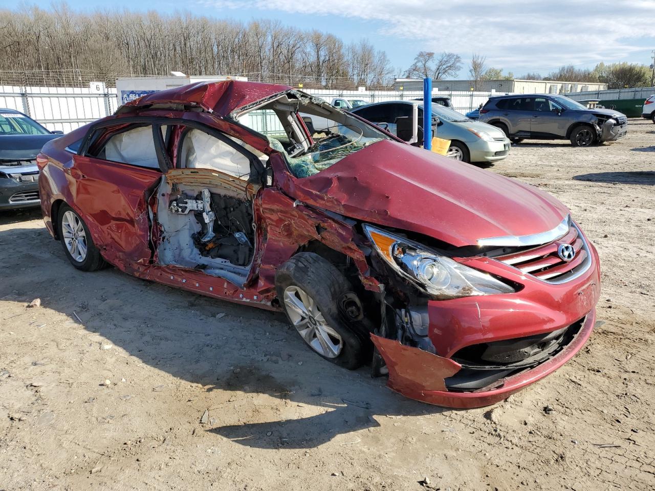 2014 Hyundai Sonata Gls Copart, lot number: 50394035, vin: 5NPEB4AC9EH814755. Thumbnail 4