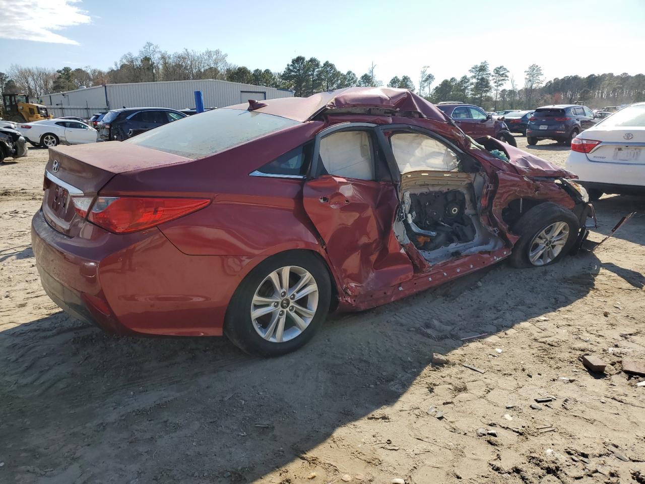 2014 Hyundai Sonata Gls Copart, lot number: 50394035, vin: 5NPEB4AC9EH814755. Thumbnail 3