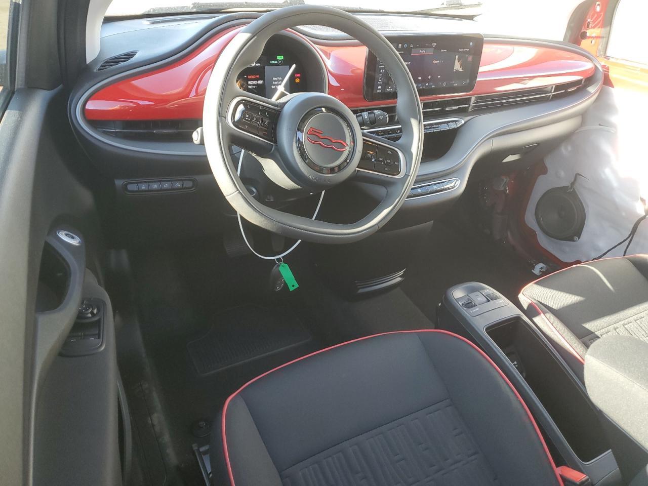 2024 Fiat 500 E Red Copart, lot number: 53479385, vin: ZFAFFAA49RX207188. Thumbnail 8