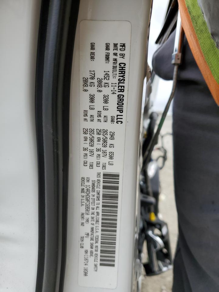 2015 Dodge Durango Limited Copart, lot number: 53826355, vin: 1C4RDHDG0FC695010. Thumbnail 14