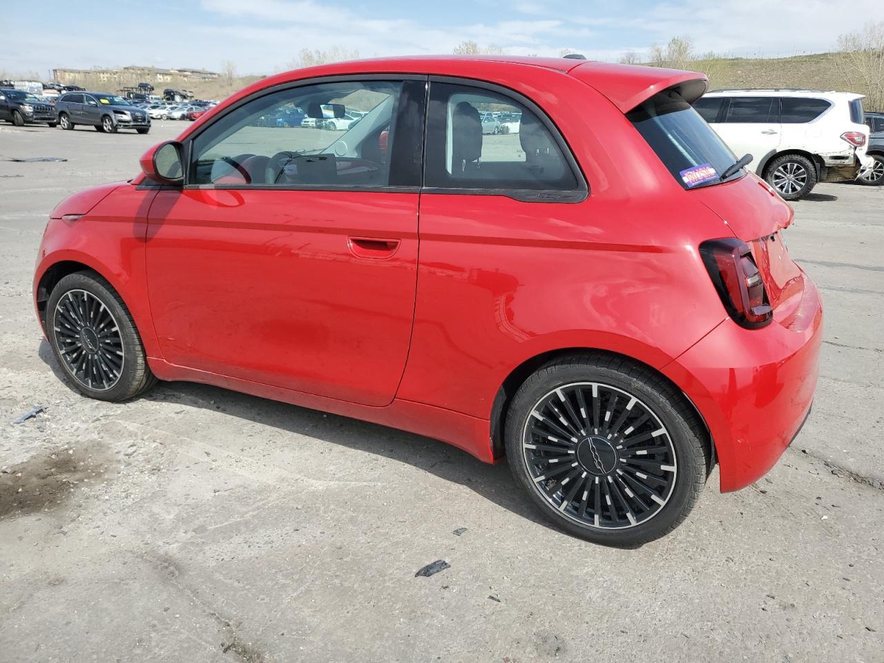 2024 Fiat 500 E Red Copart, lot number: 53130925, vin: ZFAFFAA43RX204609. Thumbnail 2