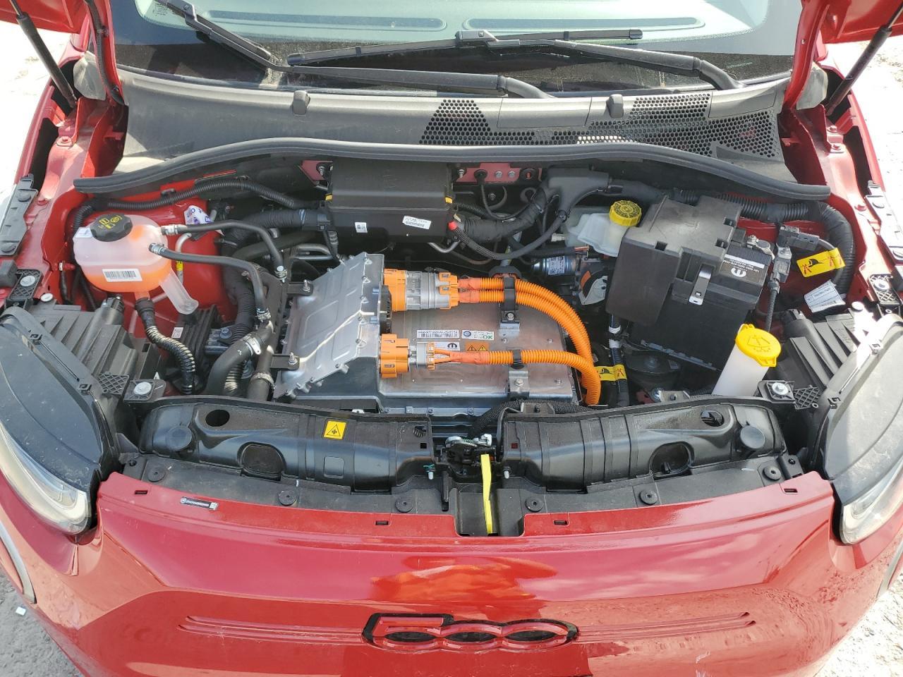 2024 Fiat 500 E Red Copart, lot number: 53130925, vin: ZFAFFAA43RX204609. Thumbnail 11