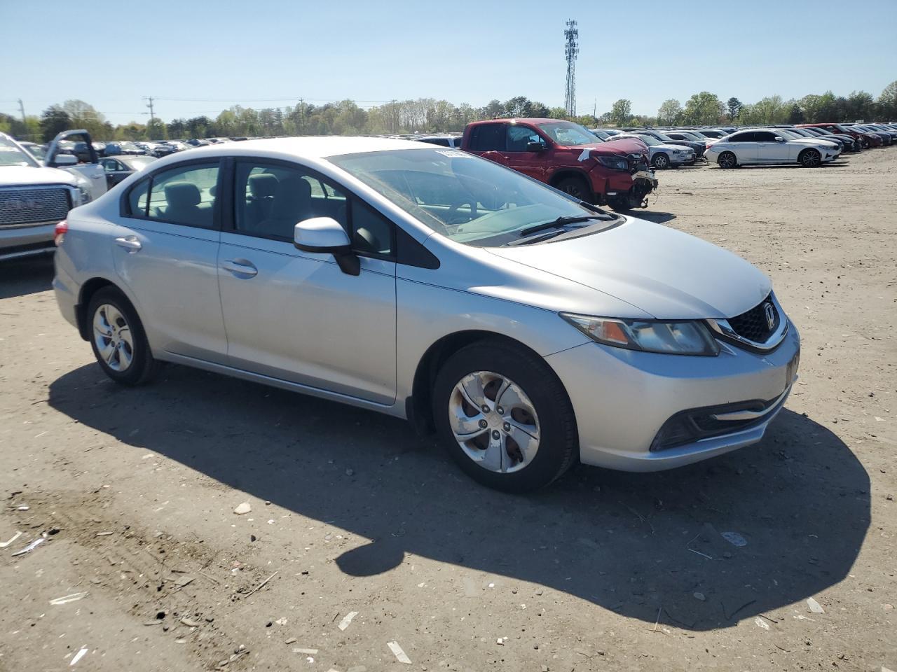 2013 Honda Civic Lx Copart, lot number: 56964845, vin: 2HGFB2F51DH551303. Thumbnail 4