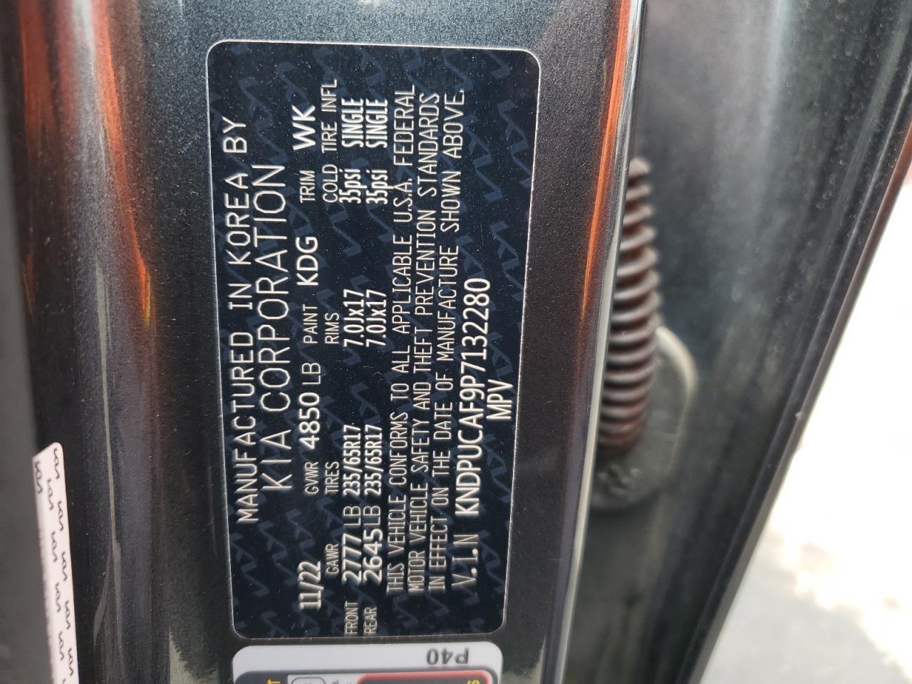 2023 Kia Sportage Lx Copart, lot number: 52496595, vin: KNDPUCAF9P7132280. Thumbnail 13