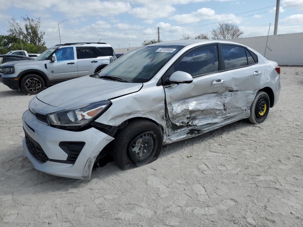 2022 Kia Rio Lx Copart, lot number: 53783955, vin: 3KPA24AD4NE500815. Thumbnail 1