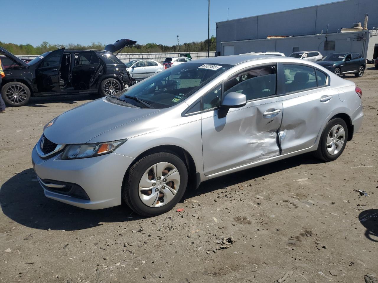 2013 Honda Civic Lx Copart, lot number: 53701605, vin: 2HGFB2F51DH551303. Thumbnail 1