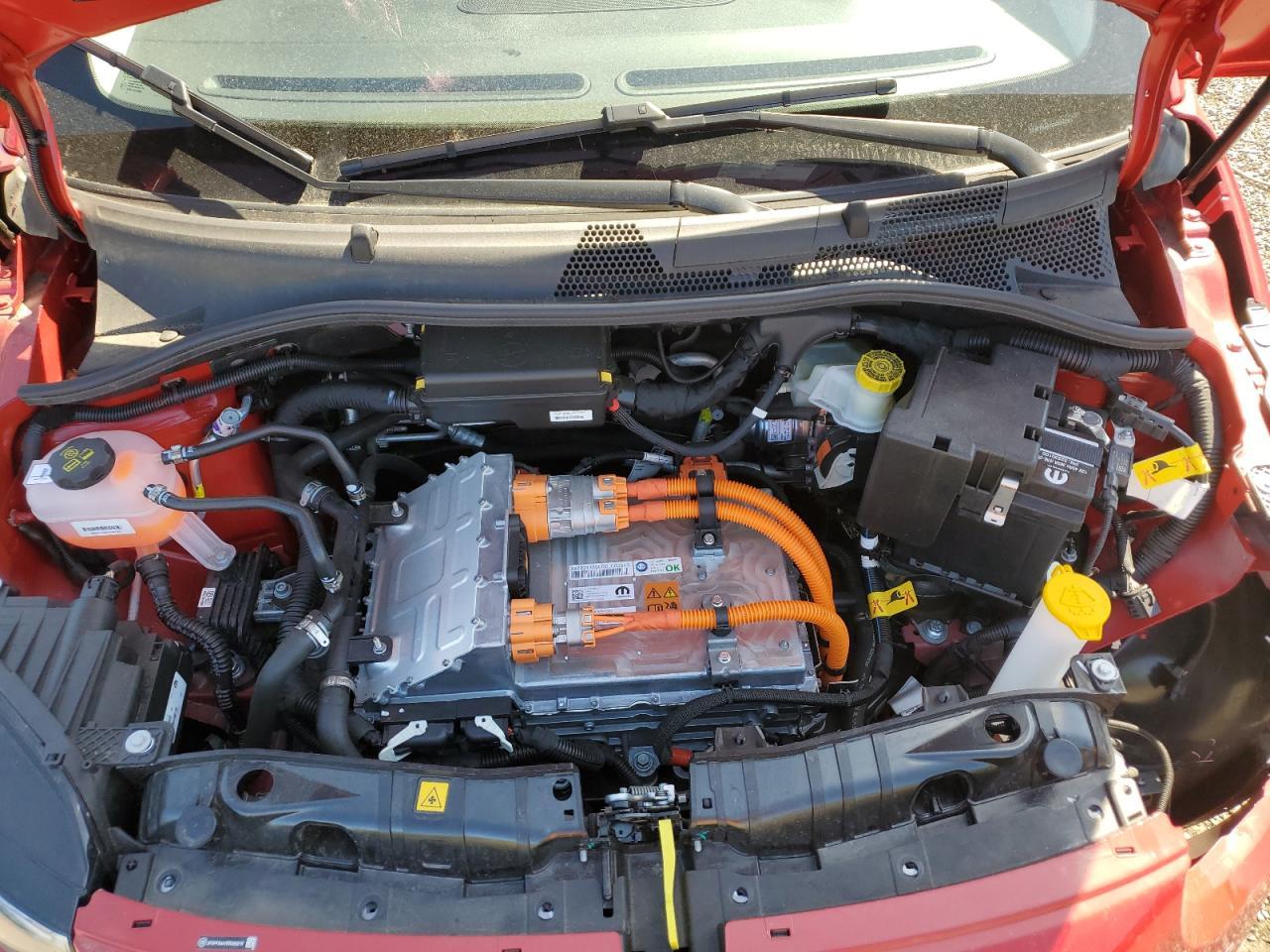 2024 Fiat 500 E Red Copart, lot number: 54045215, vin: ZFAFFAA47RX205276. Thumbnail 11