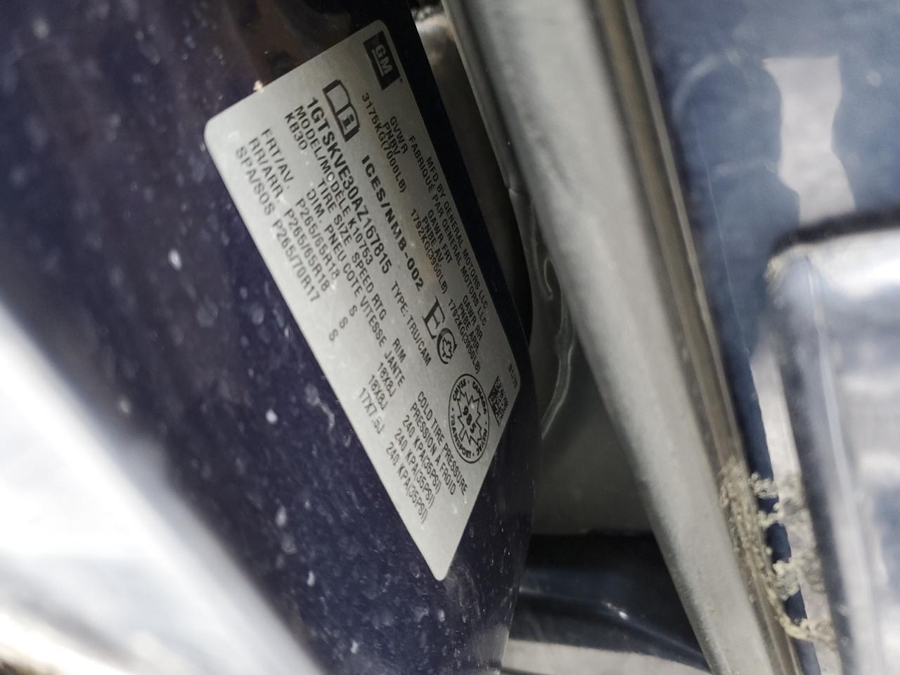 2010 GMC Sierra K1500 Sle Copart, lot number: 48702205, vin: 1GTSKVE30AZ167815. Thumbnail 12