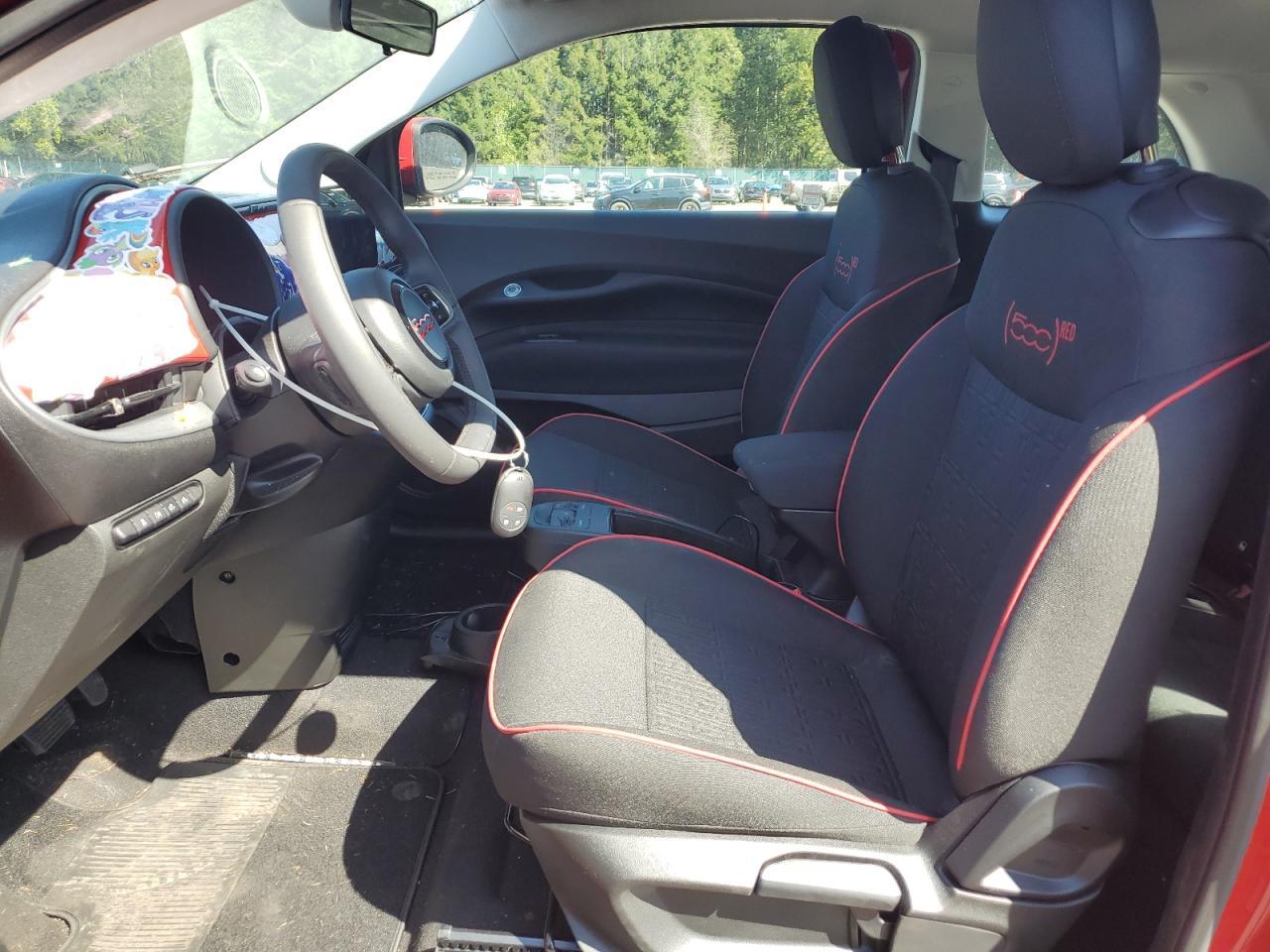 2024 Fiat 500 E Red Copart, lot number: 54045215, vin: ZFAFFAA47RX205276. Thumbnail 7