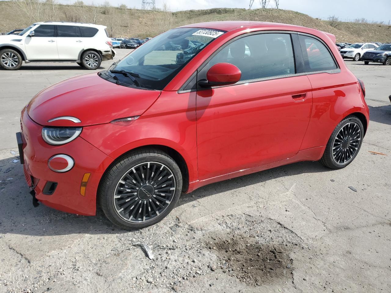 2024 Fiat 500 E Red Copart, lot number: 53130925, vin: ZFAFFAA43RX204609. Thumbnail 1