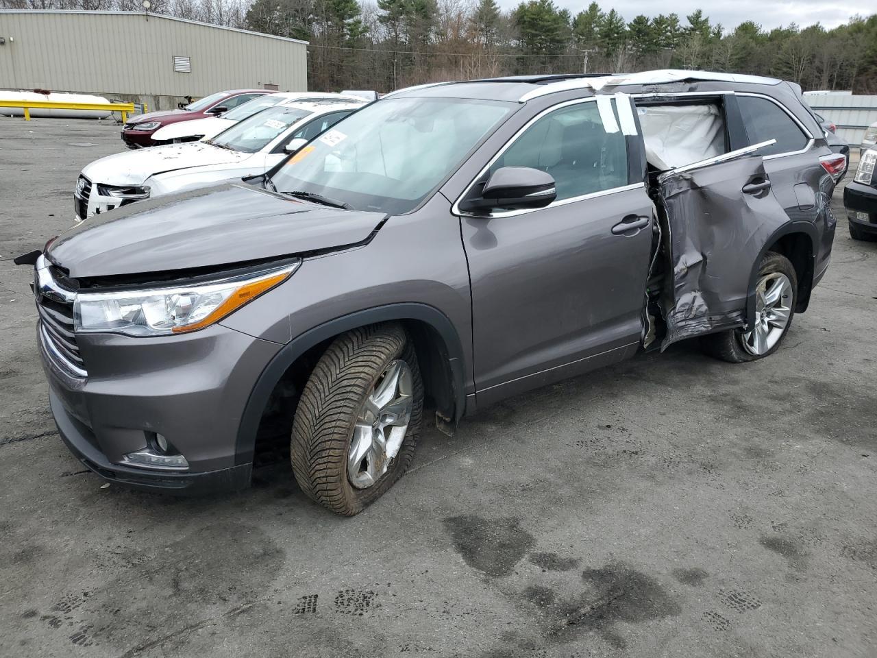 2016 Toyota Highlander Limited Copart, lot number: 52947855, vin: 5TDDKRFH9GS355513. Thumbnail 1