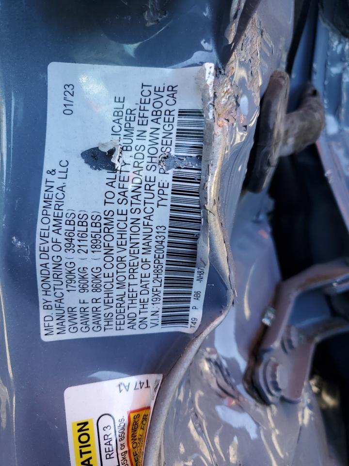 2023 Honda Civic Sport Copart, lot number: 54268555, vin: 19XFL2H85PE004313. Thumbnail 12