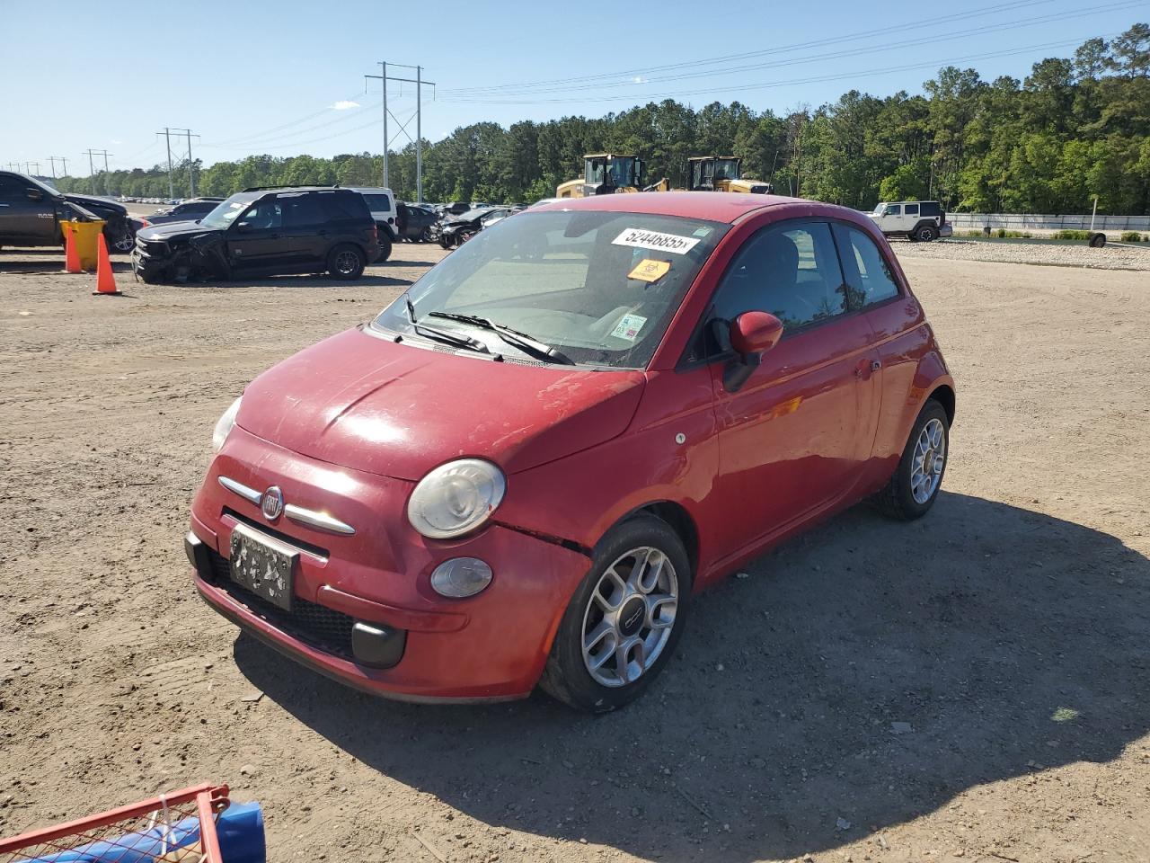 2014 Fiat 500 Pop Copart, lot number: 52446855, vin: 3C3CFFAR5ET232393. Thumbnail 1