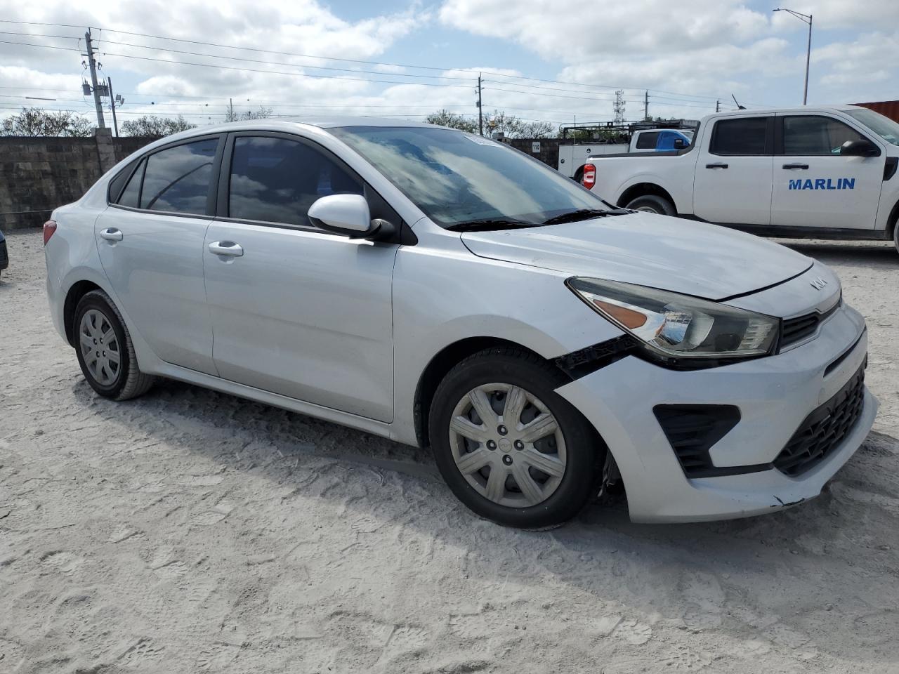 2022 Kia Rio Lx Copart, lot number: 53783955, vin: 3KPA24AD4NE500815. Thumbnail 4