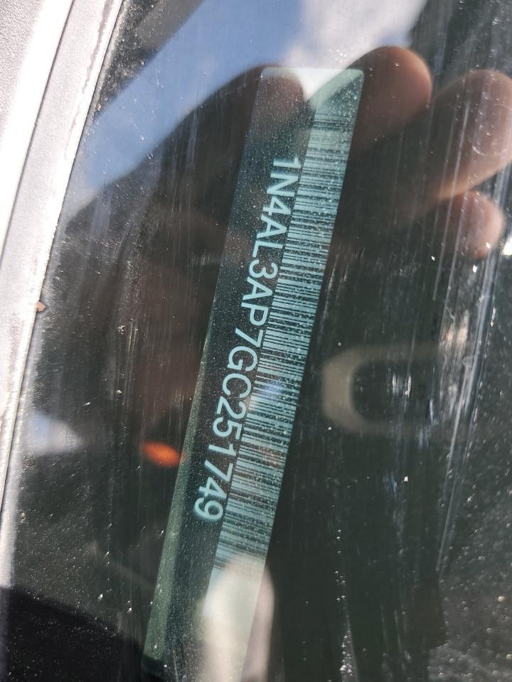 2016 Nissan Altima 2.5 Copart, lot number: 51915795, vin: 1N4AL3AP7GC251749. Thumbnail 12