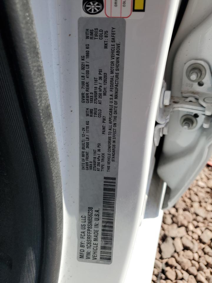 2025 Ram 1500 Big Horn/Lone Star Copart, lot number: 51521185, vin: 1C6SRFFP8SN656238. Thumbnail 12