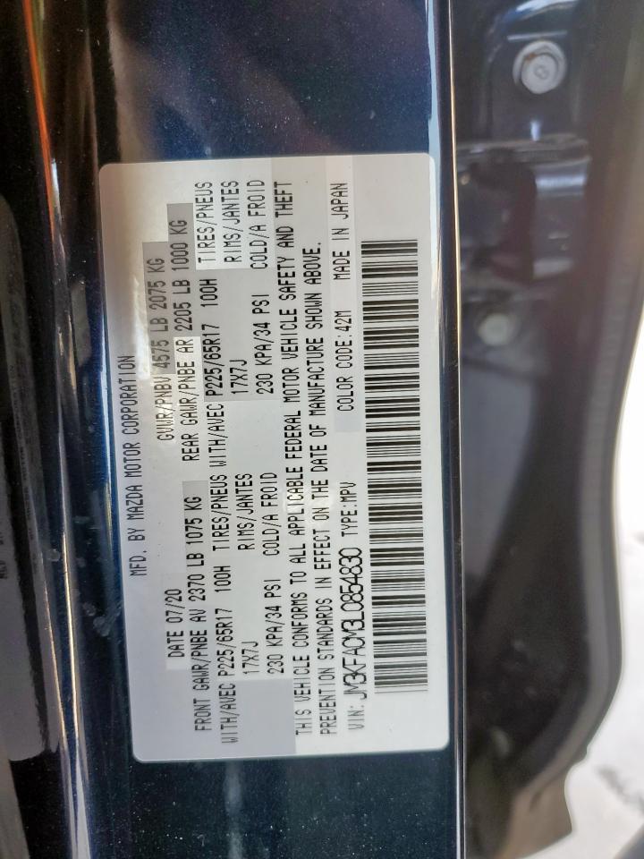 2020 Mazda Cx-5 Touring Copart, lot number: 52539635, vin: JM3KFACM3L0854830. Thumbnail 13
