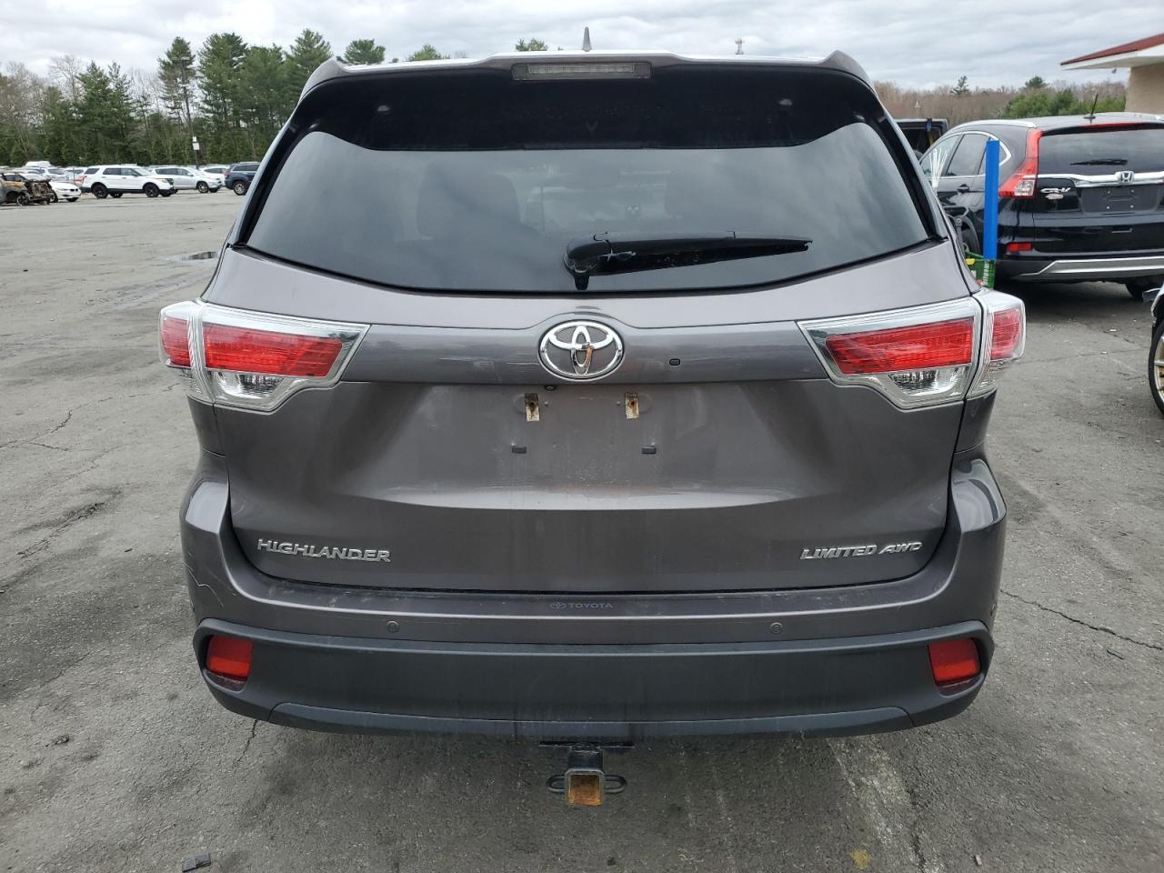 2016 Toyota Highlander Limited Copart, lot number: 52947855, vin: 5TDDKRFH9GS355513. Thumbnail 6