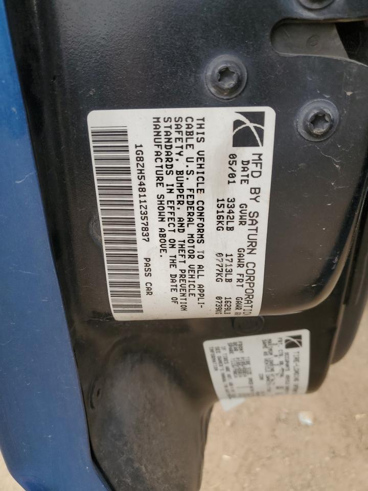 2001 Saturn Sl1 Copart, lot number: 55210895, vin: 1G8ZH54811Z357837. Thumbnail 12