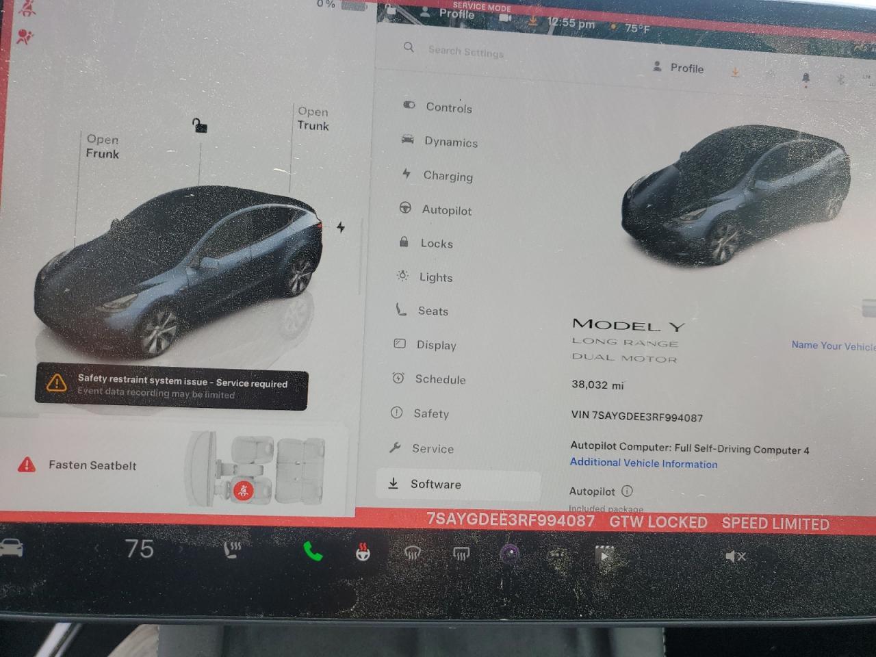 2024 Tesla Model Y Copart, lot number: 53055445, vin: 7SAYGDEE3RF994087. Thumbnail 9