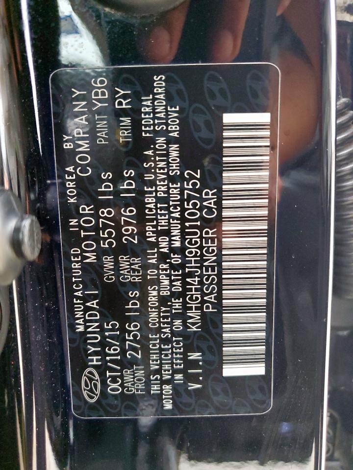 2016 Hyundai Equus Signature Copart, lot number: 58573475, vin: KMHGH4JH9GU105752. Thumbnail 12