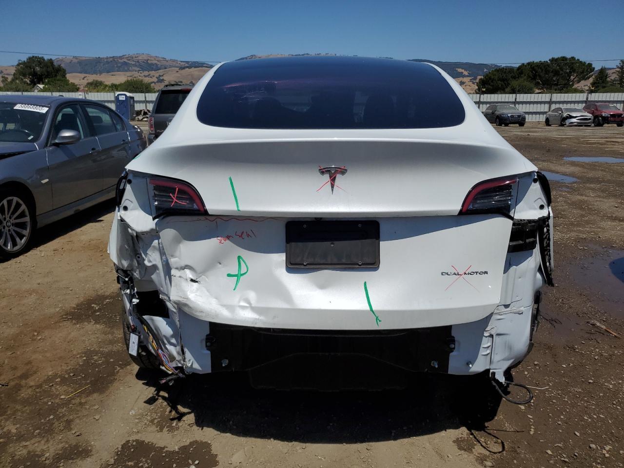 2022 Tesla Model Y Copart, lot number: 59139925, vin: 7SAYGDEE1NF363171. Thumbnail 6