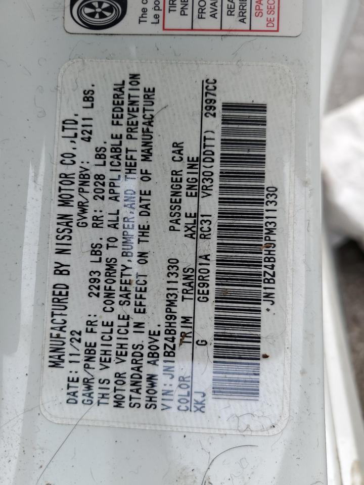 2023 Nissan Z Performance Copart, lot number: 58751065, vin: JN1BZ4BH9PM311330. Thumbnail 12