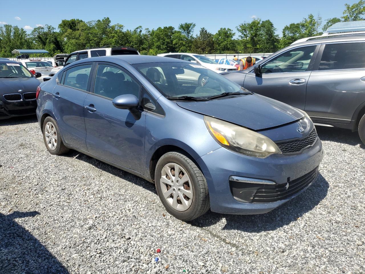2016 Kia Rio Lx Copart, lot number: 55972765, vin: KNADM4A35G6572708. Thumbnail 4