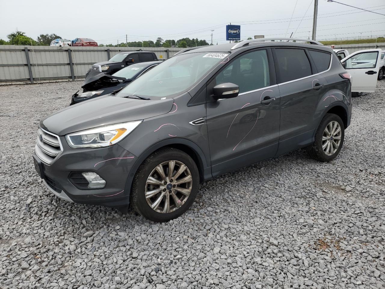 2018 Ford Escape Titanium Copart, lot number: 56404625, vin: 1FMCU9J97JUB34691. Thumbnail 1