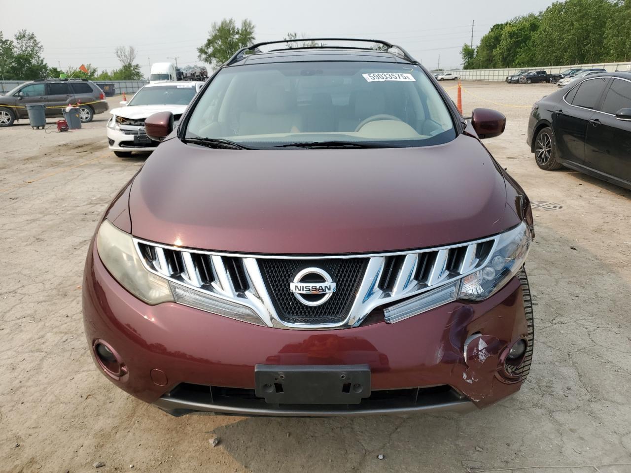 2009 Nissan Murano S Copart, lot number: 59033575, vin: JN8AZ18W29W140333. Thumbnail 5
