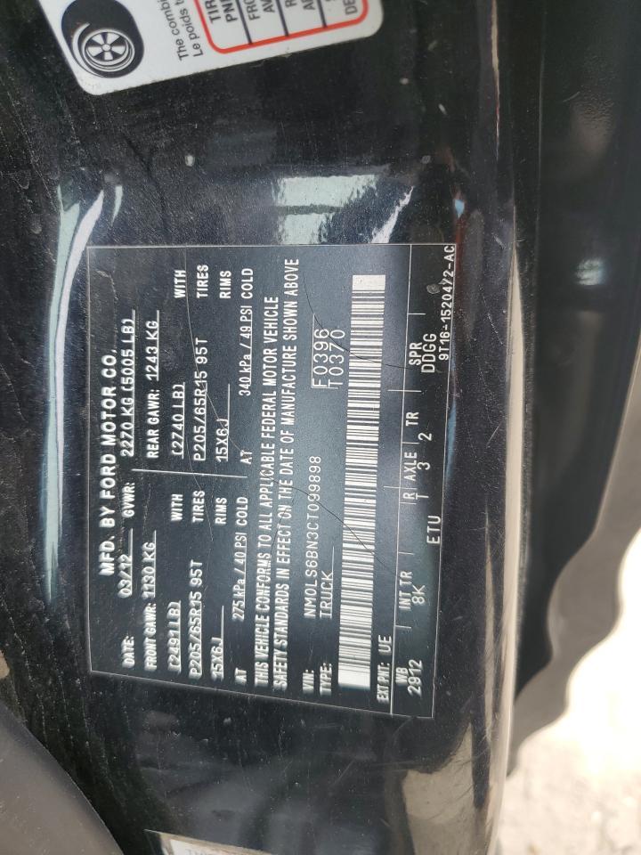 2012 Ford Transit Connect Xlt Copart, lot number: 58665675, vin: NM0LS6BN3CT099898. Thumbnail 13