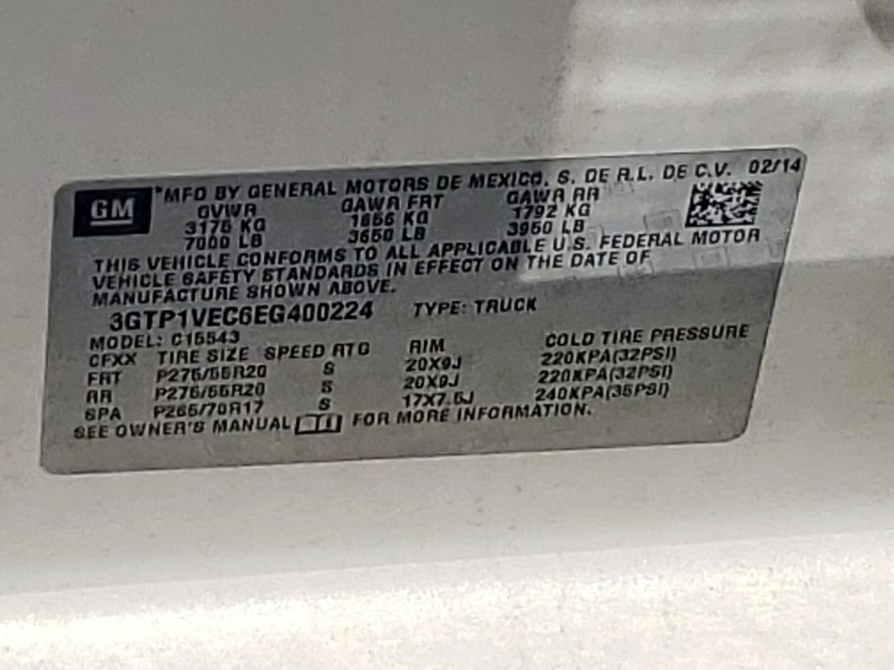 2014 GMC Sierra C1500 Slt Copart, lot number: 56747605, vin: 3GTP1VEC6EG400224. Thumbnail 12