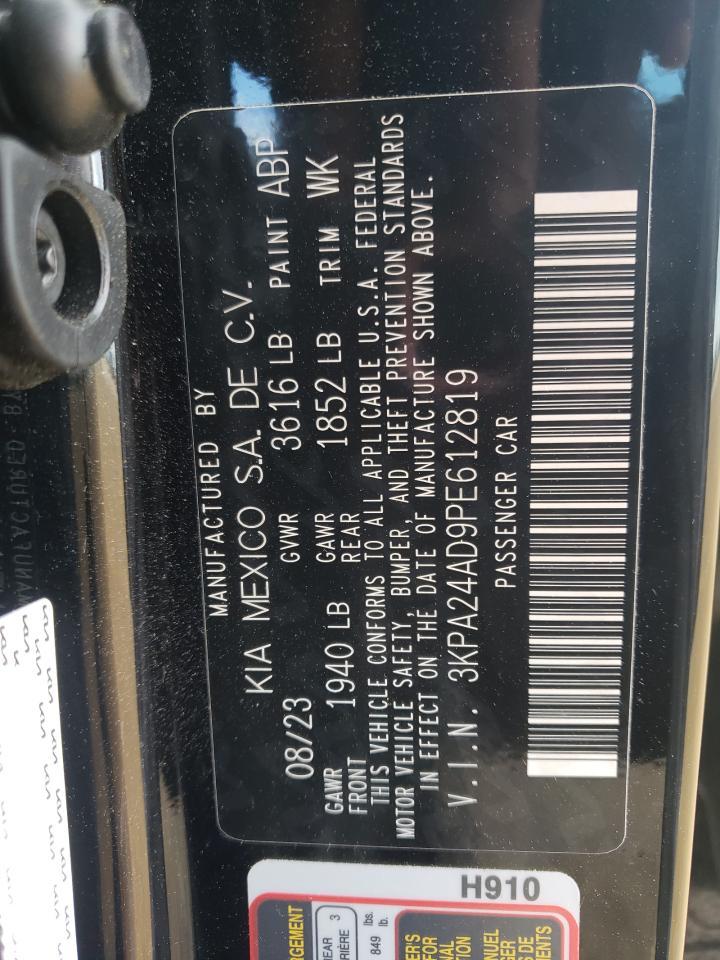 2023 Kia Rio Lx Copart, lot number: 56636255, vin: 3KPA24AD9PE612819. Thumbnail 12