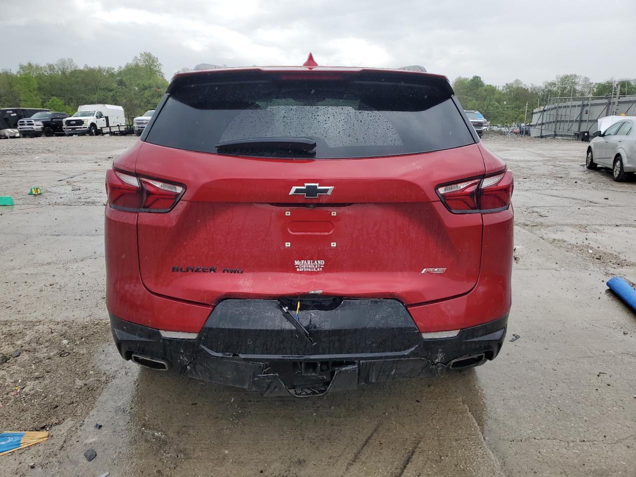 2022 Chevrolet Blazer Rs Copart, lot number: 56734415, vin: 3GNKBKRS0NS125686. Thumbnail 6