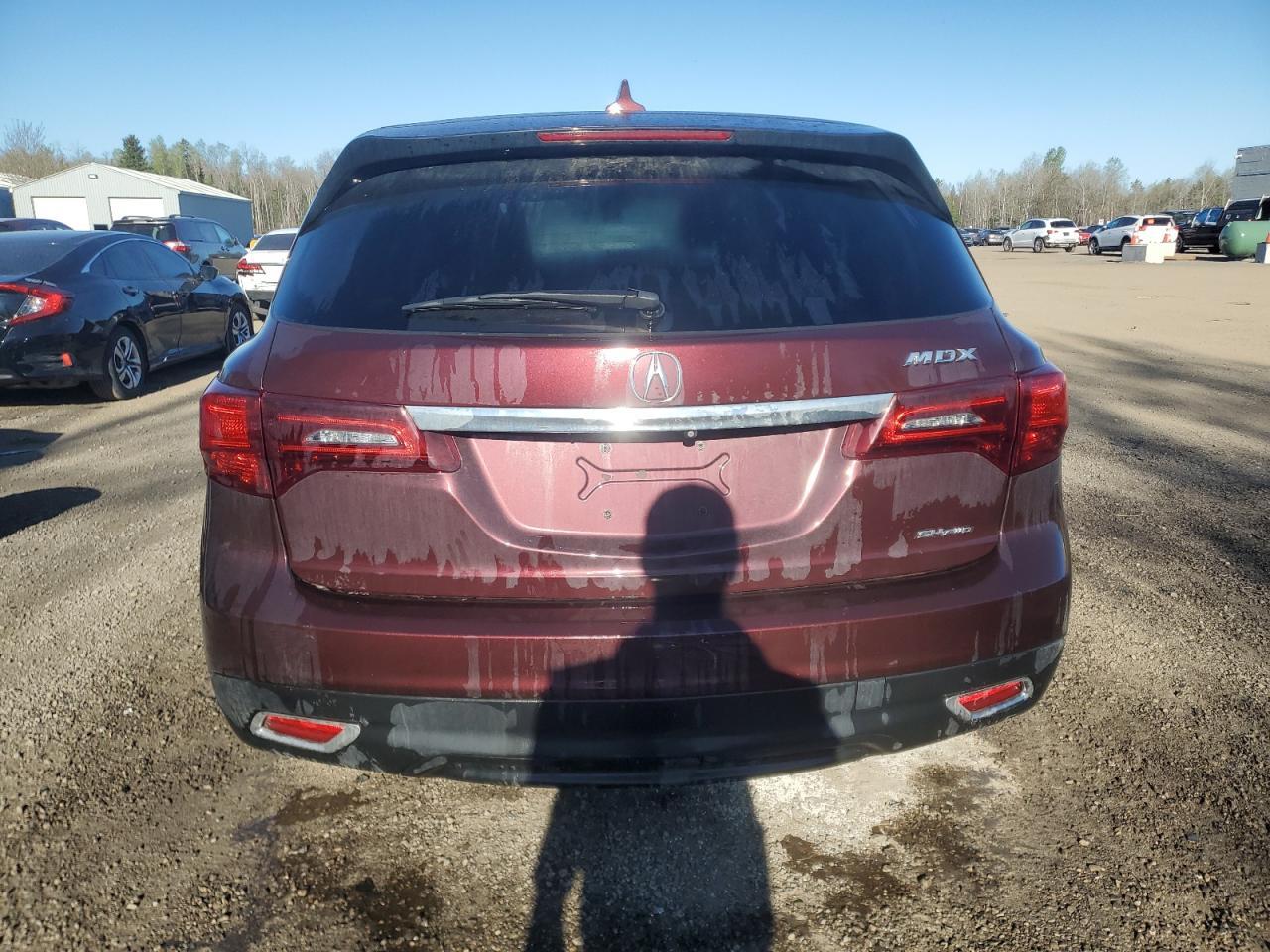 2016 Acura Mdx Technology Copart, lot number: 55939355, vin: 5FRYD4H48GB503243. Thumbnail 6