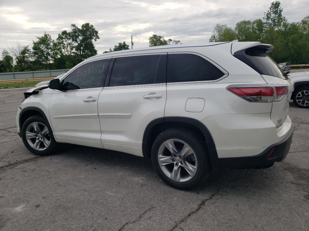 2015 Toyota Highlander Limited Copart, lot number: 56198265, vin: 5TDDKRFHXFS221768. Thumbnail 2