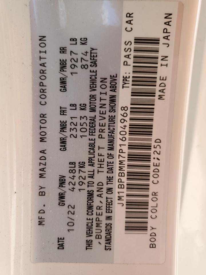 2023 Mazda 3 Premium Copart, lot number: 56744825, vin: JM1BPBMM7P1604968. Thumbnail 13