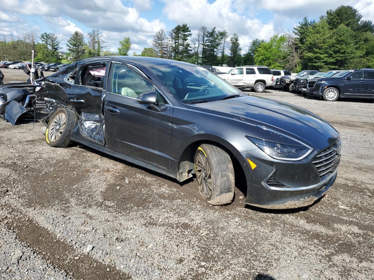 2022 Hyundai Sonata Hybrid Copart, lot number: 55892895, vin: KMHL54JJ7NA051487. Thumbnail 4