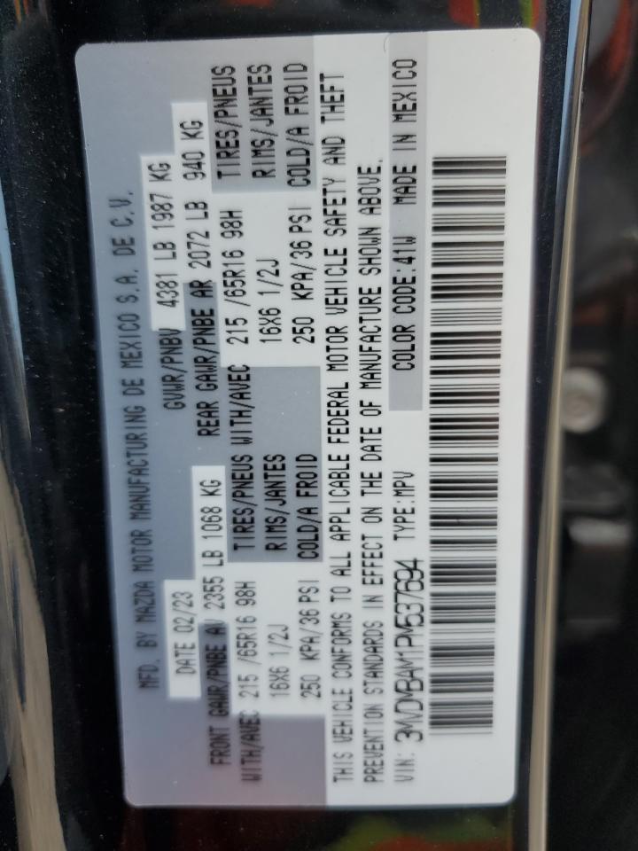 2023 Mazda Cx-30 Copart, lot number: 57892645, vin: 3MVDMBAM1PM537694. Thumbnail 13