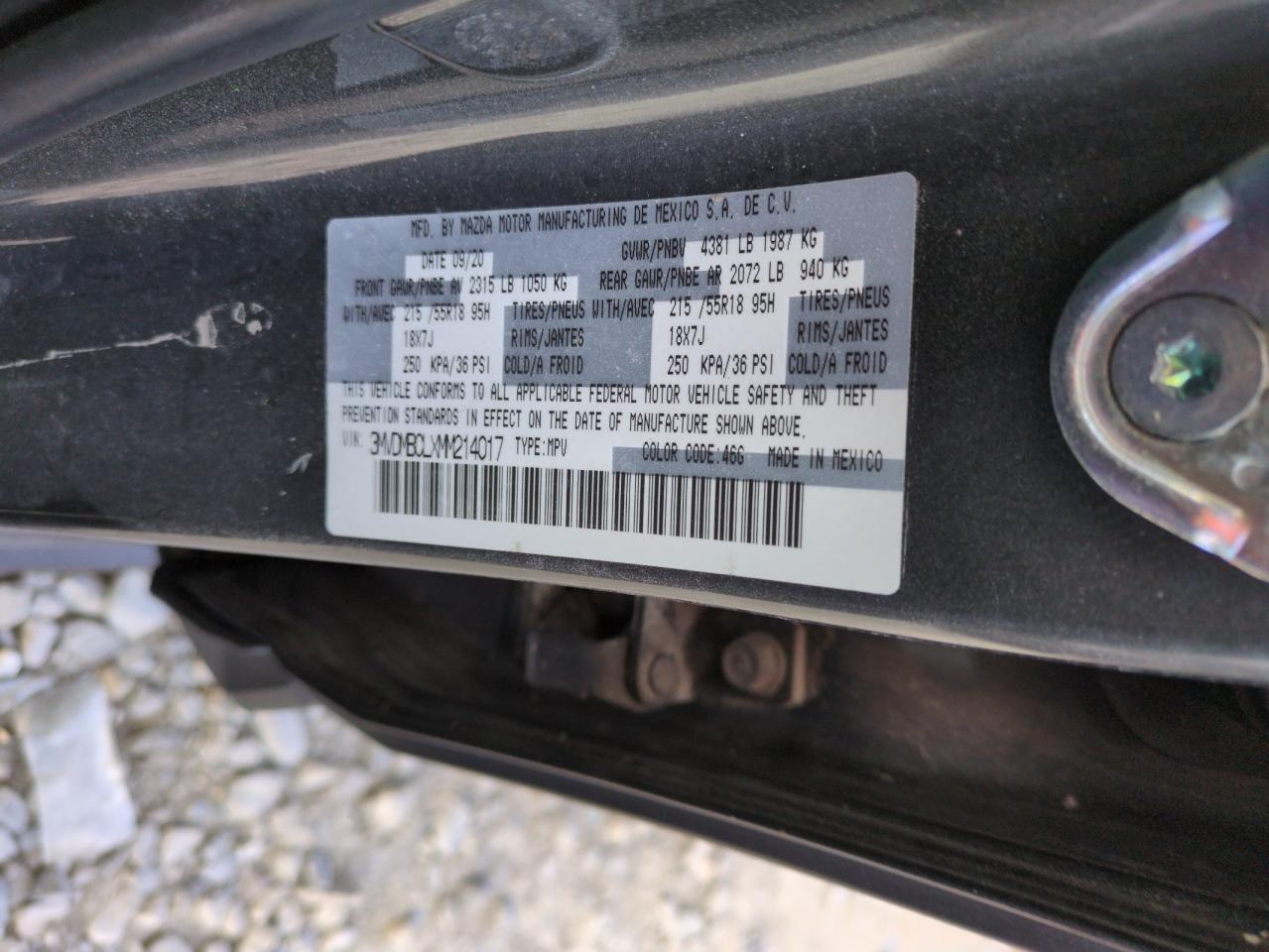 2021 Mazda Cx-30 Preferred Copart, lot number: 56072575, vin: 3MVDMBCLXMM214017. Thumbnail 12