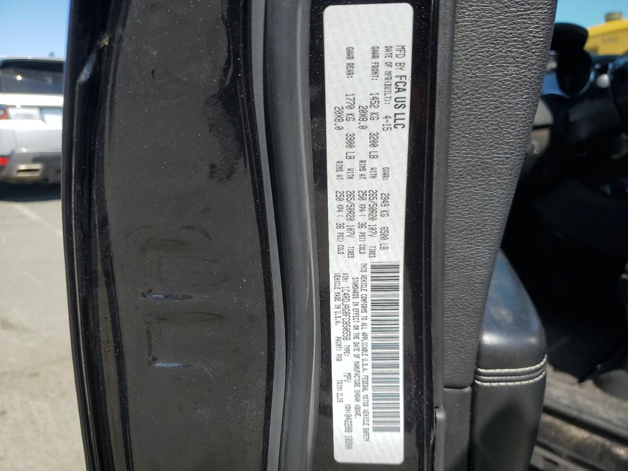 2015 Dodge Durango Sxt Copart, lot number: 56368835, vin: 1C4RDJAG8FC850558. Thumbnail 13