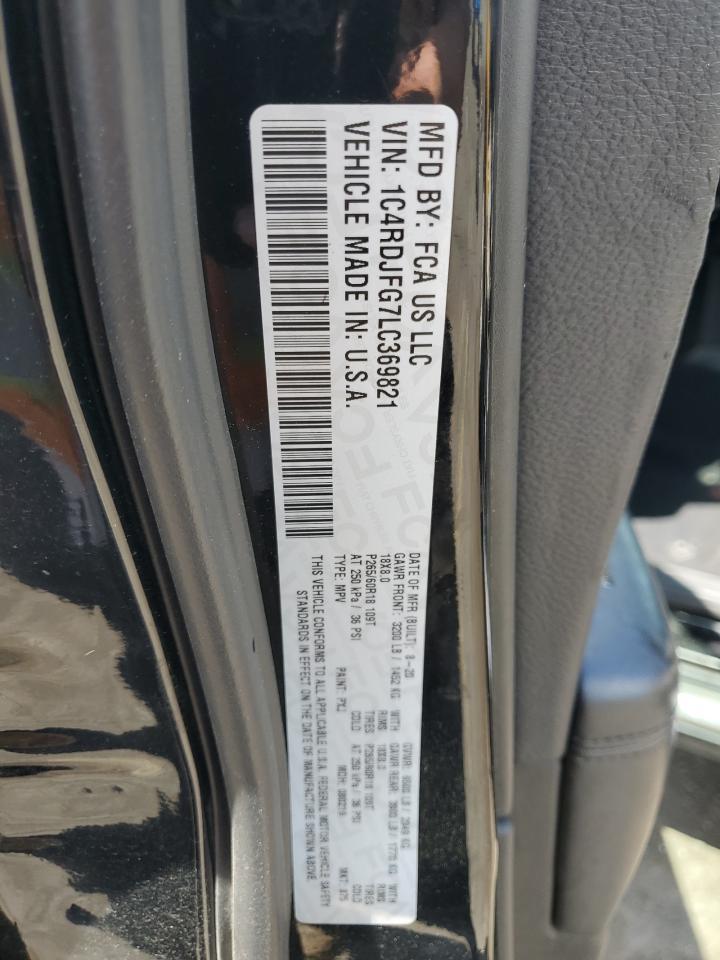 2020 Dodge Durango Ssv Copart, lot number: 55923875, vin: 1C4RDJFG7LC369821. Thumbnail 13