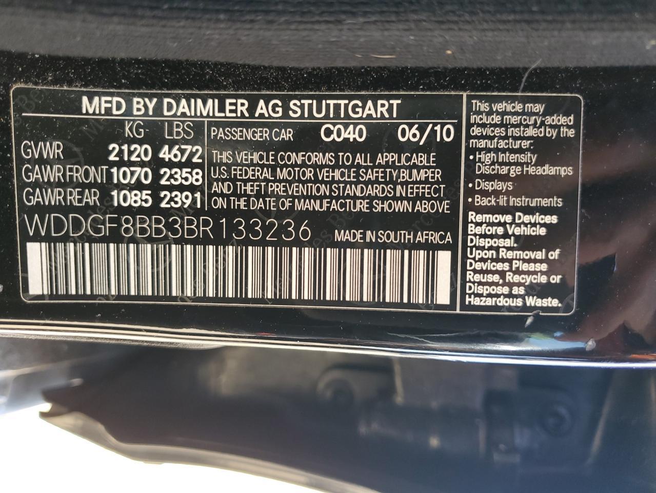 2011 Mercedes-Benz C 300 4Matic Copart, lot number: 56129175, vin: WDDGF8BB3BR133236. Thumbnail 12