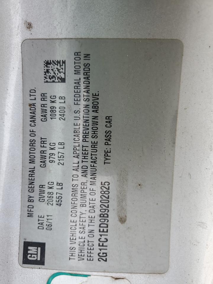 2011 Chevrolet Camaro Lt Copart, lot number: 56331675, vin: 2G1FC1ED9B9202825. Thumbnail 13