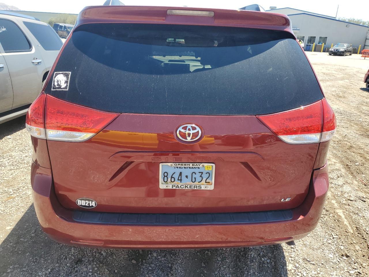2014 Toyota Sienna Le Copart, lot number: 56566325, vin: 5TDKK3DC7ES462827. Thumbnail 6
