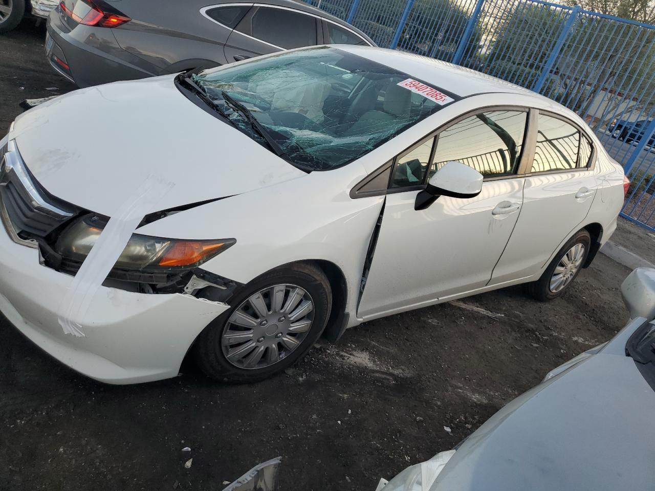 2012 Honda Civic Lx Copart, lot number: 59407085, vin: 19XFB2F57CE342639. Thumbnail 1